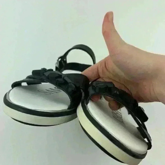 New Sam Libby Sandals Size 7 Gem Strappy Flatforms - Picture 7 of 8